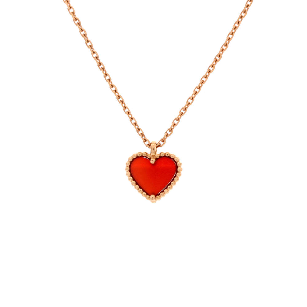 Van Cleef & Arpels Sweet Alhambra Heart Pendant Necklace